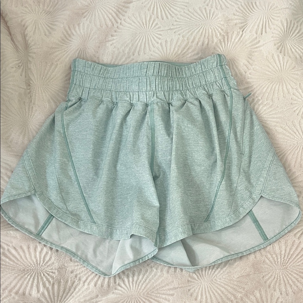 Lululemon Women's Athletic Light Heather Teal Shorts